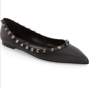 Valentino Rockstud Flats Noir